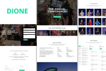 Dione - Konferans & Etkinlik WordPress Teması