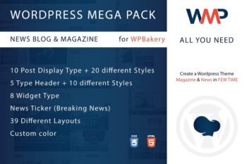 WordPress Mega Paketi için WPBakery, Haber-Blog