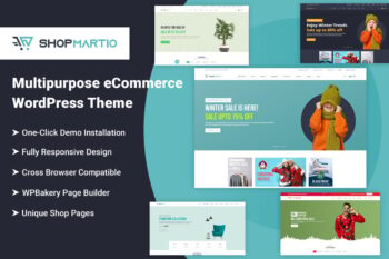 Shopmartio - Çok Amaçlı e-Ticaret WordPress Teması