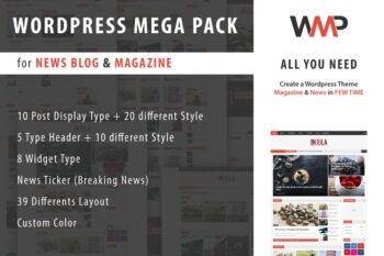 Haber, Blog ve Dergi için WP Mega Paketi