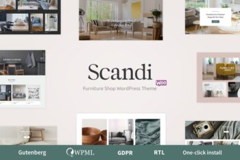Scandi - Dekorasyon ve Mobilya Mağazası WooCommerce Teması