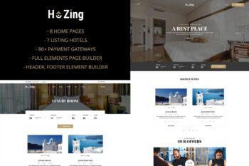 Hozing - Otel Rezervasyonu WordPress Teması