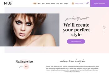 Muji | Güzellik Mağazası & Spa Salon WordPress Teması