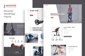 Escoot - Tek Sayfa, Tek Ürünlü Woocommerce Teması