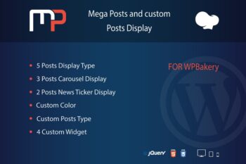 Mega Gönderi Görüntüleme eklentisini WPBakery için.