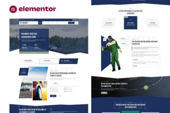 Drift Okulu Akademisi ve Araç Kulübü Elementor Şablon Seti