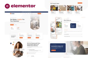 Zeleb - Sosyal Medya Pazarlama ve Dijital Reklam Elementor Şablon Seti