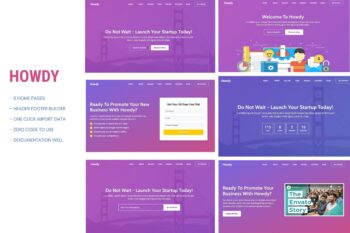 Howdy - Çok Amaçlı İndirme Sayfası WordPress Teması