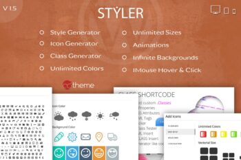 Styler - WP için simgeler, yazı tipleri ve CSS Oluşturucusu