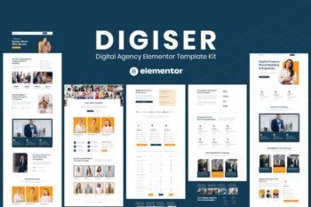 Digiser - Dijital Ajans Elementor Şablon Seti