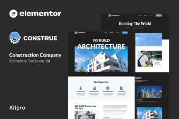 Construe - İnşaat Şirketi Elementor Şablon Kit'i