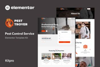 Pestroyer - Zararlı Kontrol Servisi Elementor Şablon Seti